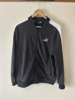PUMA ジップアップジャケット M ブラック/ホワイト