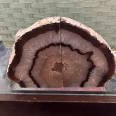天然石　メノウ　瑪瑙　ブックエンド