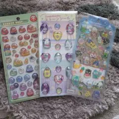 正規品ボンボンドロップダルマ　サンリオストーンシール　ハピダンブイシールセット