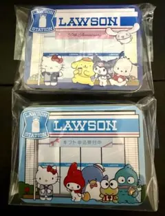 LAWSON ローソン　サンリオキャラクターズコラボ缶　旧店舗　新店舗　セット