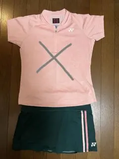 YONEX テニスウェアセット ピンク/ダークグリーン