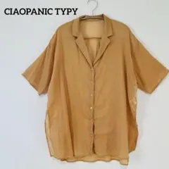 CIAOPANIC TYPY♡半袖　綿シアー開襟スリットカラーシャツcd681のサムネイル