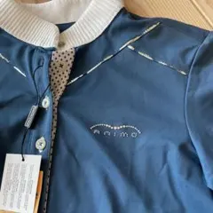 ネイビー animo シャツ　ストレッチ素材　新品未使用　38