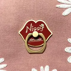 Nissy 可愛い。どこの？ スマホリング　赤
