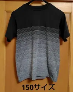 グラデーションTシャツ ブラック/グレー