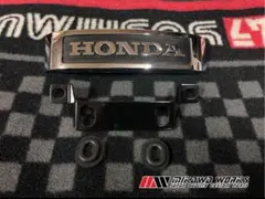 CB400F／CB350F/ HAWK 純正フロントエンブレム(大)ステーセット 