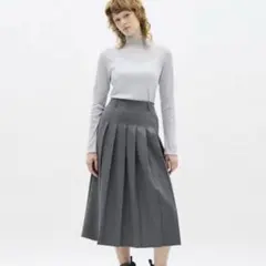 GU プリーツAラインミディスカートQ