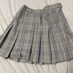 WEGO ベージュ チェック プリーツスカート　ウィゴー　Sサイズ