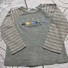 美品☆familiar ☆トレーナー 90cm 乗り物デザイン