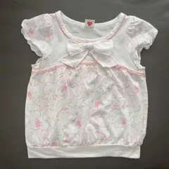 メゾピアノ　mezzo piano フリル×リボン　ガーリー　タンクトップ