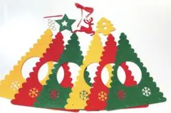 ガーランド　クリスマス　フェルト　飾り　トナカイ　クリスマスツリー　パーティのサムネイル