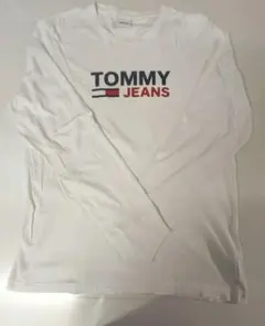 【おまとめ割引可】TOMMY JEANS ホワイト長袖シャツのサムネイル