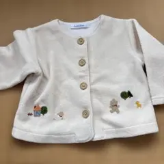 familiar カーディガン 80サイズ クリーム色