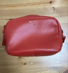 agnès b. 赤 ショルダーバッグ