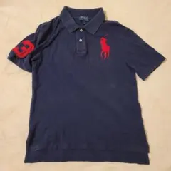 POLO RALPH LAUREN ポロシャツ ネイビー 刺繍　ビッグポニーのサムネイル
