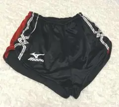 Mizuno ランパン　ブラック レッド　ストラップ　ショートパンツ　M