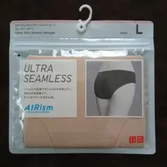 UNIQLO エアリズムシームレスショーツ/股上浅め ベージュ Lサイズ