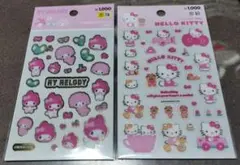 【韓国限定】サンリオ シール 2種セット ハローキティ マイメロディ ダイソー