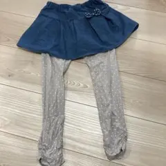 ミキハウス　ホットビスケッツ　スカート付きレギンス　スカッツ