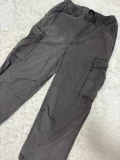 カーゴパンツ ブラックデニム フェード 古着