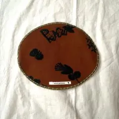 未使用ミナペルホネン刺繍　オーバル型マットのサムネイル