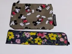 MERCURYDUO ミッキーマウス柄ポーチ mimi & rogerペンケース