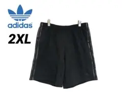 新品 2XL adidas アディダス　メンズ　スウェットショートパンツ　黒