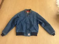 80s 90s カーハート サンタフェジャケット ネイビー L 星タグ 美品 希少カラー 90s カーハート サンタフェジャケット ネイビー L〜XL相当
