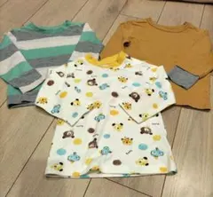 長袖　カットソー　3点セット　90.95センチ　ロンT　まとめ売り　トップス