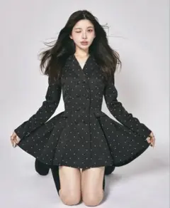 ダーリッチ darich バックコンシャスジャケットミニワンピース