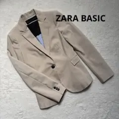 最終価格ZARA BASIC ベージュ テーラードジャケット XSのサムネイル