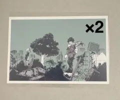 ヒロアカ　原画展　缶入りポスカ　緑谷　オールマイト　2点セット