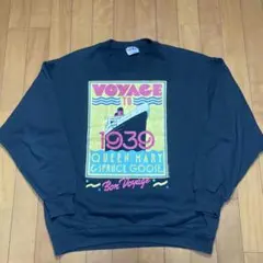 90s USA製 スウェット クルーズ船 TeeJays VOYAGE