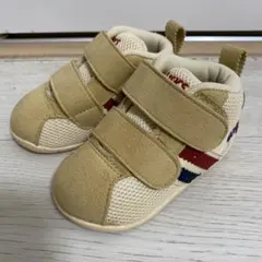 アシックスベージュ ベビーシューズ