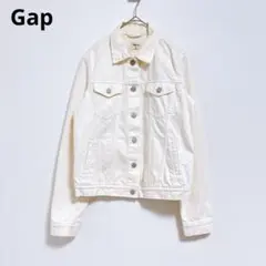【ギャップ】デニムジャケット　ジャケット　白　アイボリー　綿１００　XS