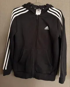 【adidas】 スウェット ジップアップ パーカー 140