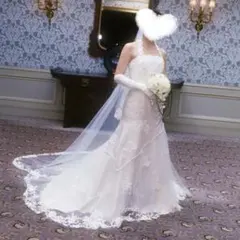 アールユキコ　マーメイド　オーダーウエディングドレス　2枚セット　ベールなど8点