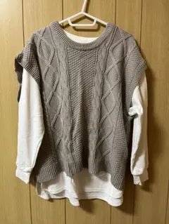 ニットベスト レディース