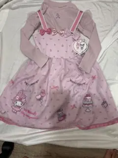 マイメロ50周年メゾピアノコラボワンピース　130