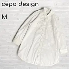 cepo design チュニックシャツ　長袖　ペイント柄　コットン