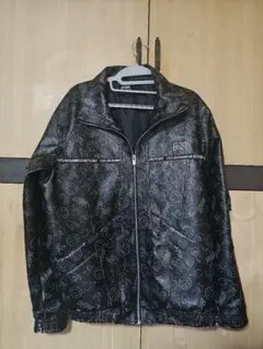 LEFLAH 総柄レザーブルゾン