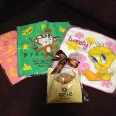 新品ミニタオル4枚