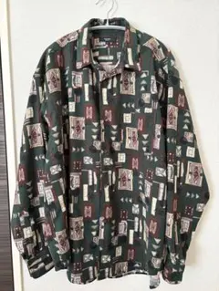 beams heart ビームスハート　メンズコーデュロイシャツ 緑 Lサイズ
