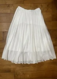 UNIQLO ホワイト プリーツスカート M