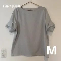EMMAJAMES ストライプ　シャツ　M 使用感なし　営業　参観日　エマ