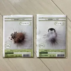 ファー動物刺繍ブローチキット レシピ　ハリネズミ　ペンギン