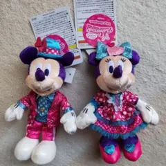 ディズニー　パルパルーザ　ミッキー　ミニー　ぬいぐるみバッジ　2個セット