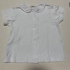 【familiar 】半袖シャツ/ホワイト　80cm