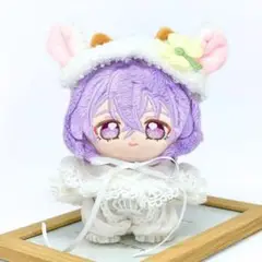 ✲10～12cm ぬい服 しろもこ羊のドレス ぬいぐるみ服 いつぬい あんスタ