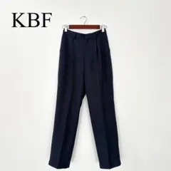 KBF テーパードパンツ センタープレス 総裏地 ネイビー F